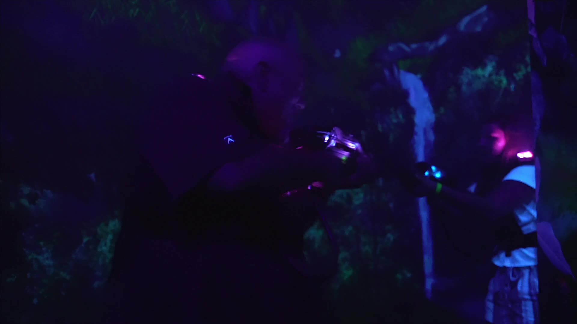 Players in the Laser Tag Punta Cana arena